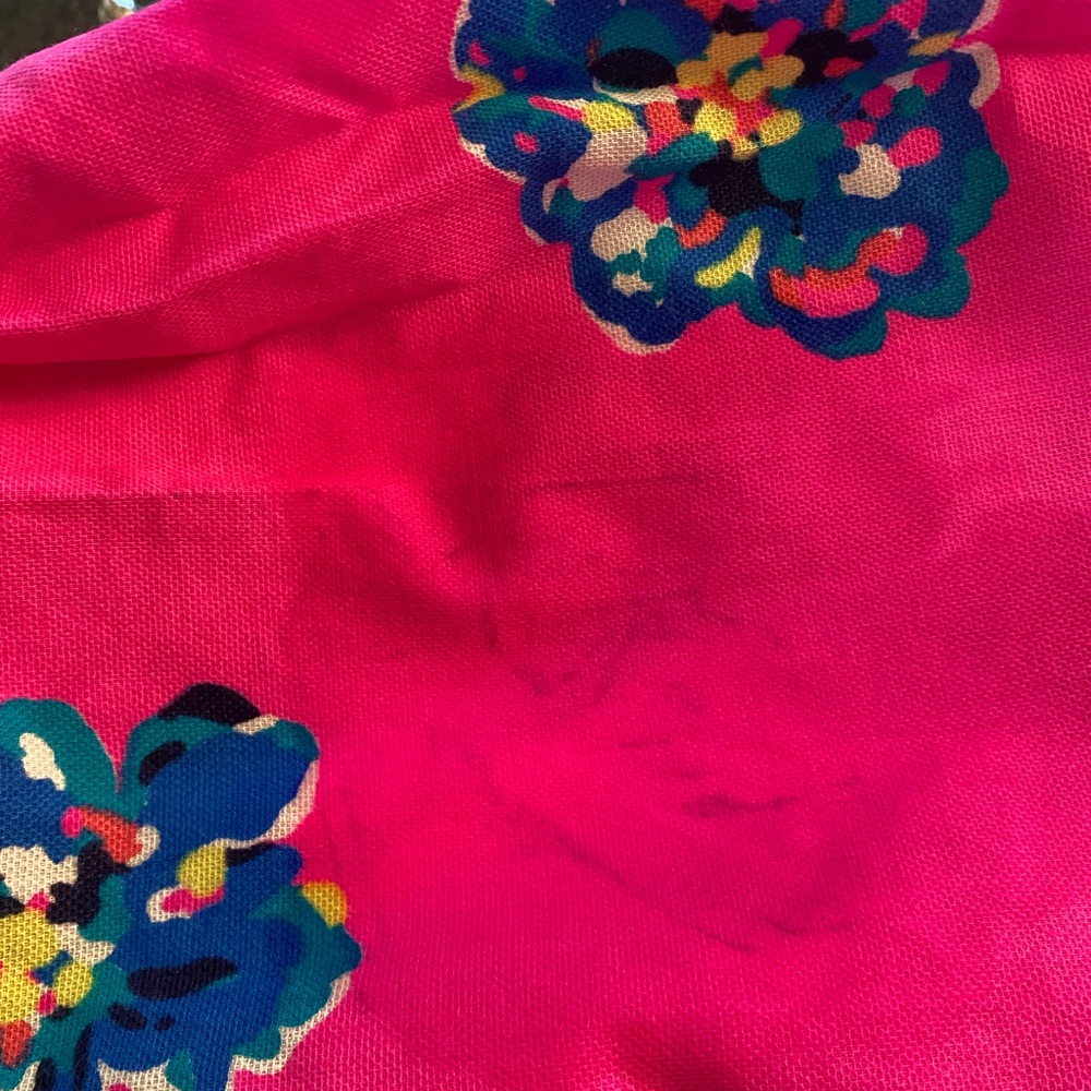 Vibrant Floral Pink Fabric